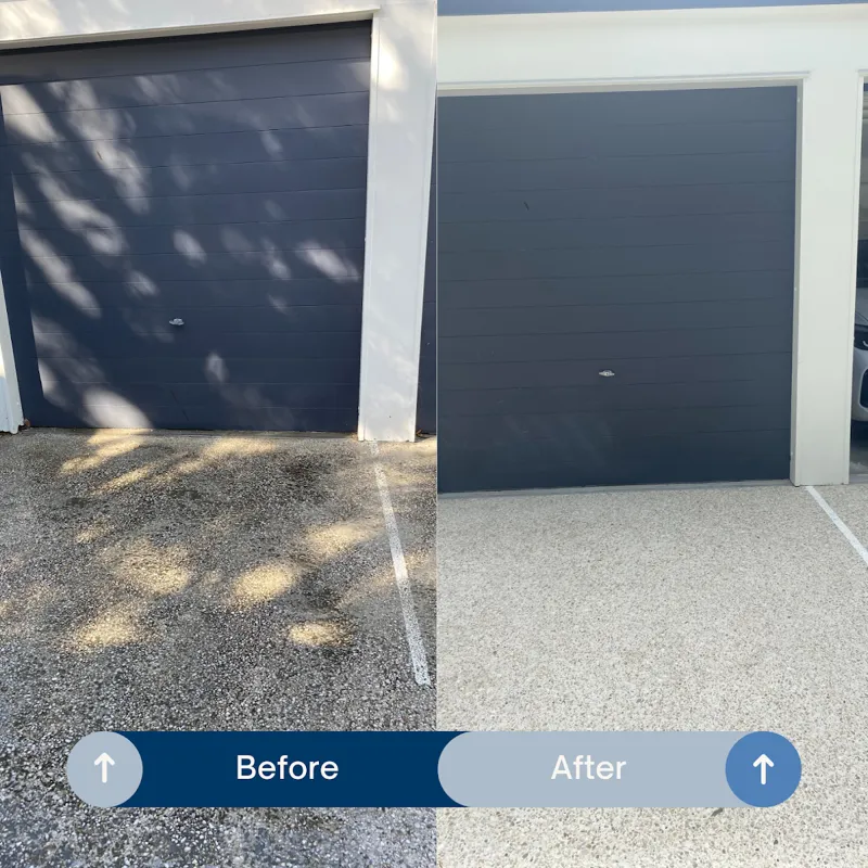 Roof cleaning result